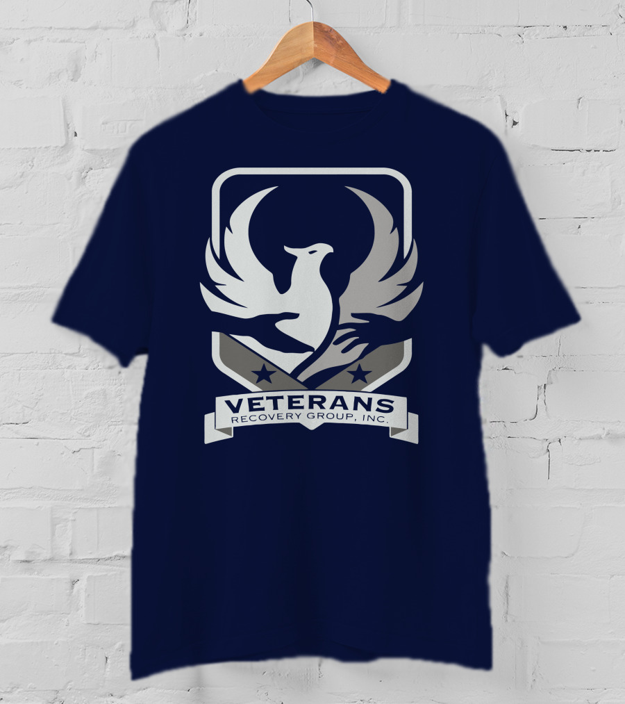 VETERANS RECOVERY GROUP INC Eagle Crest Badge T-Shirt