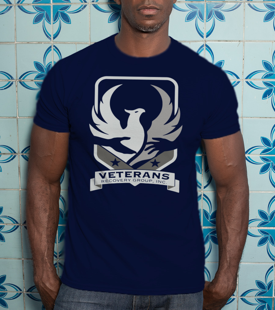 VETERANS RECOVERY GROUP INC Eagle Crest Badge T-Shirt