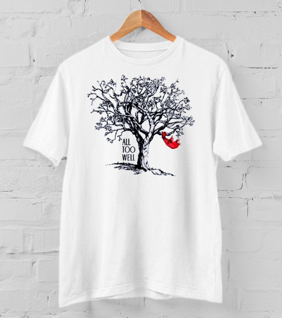 All Too Well Tree With Red Scarf Iconic T-Shirt
