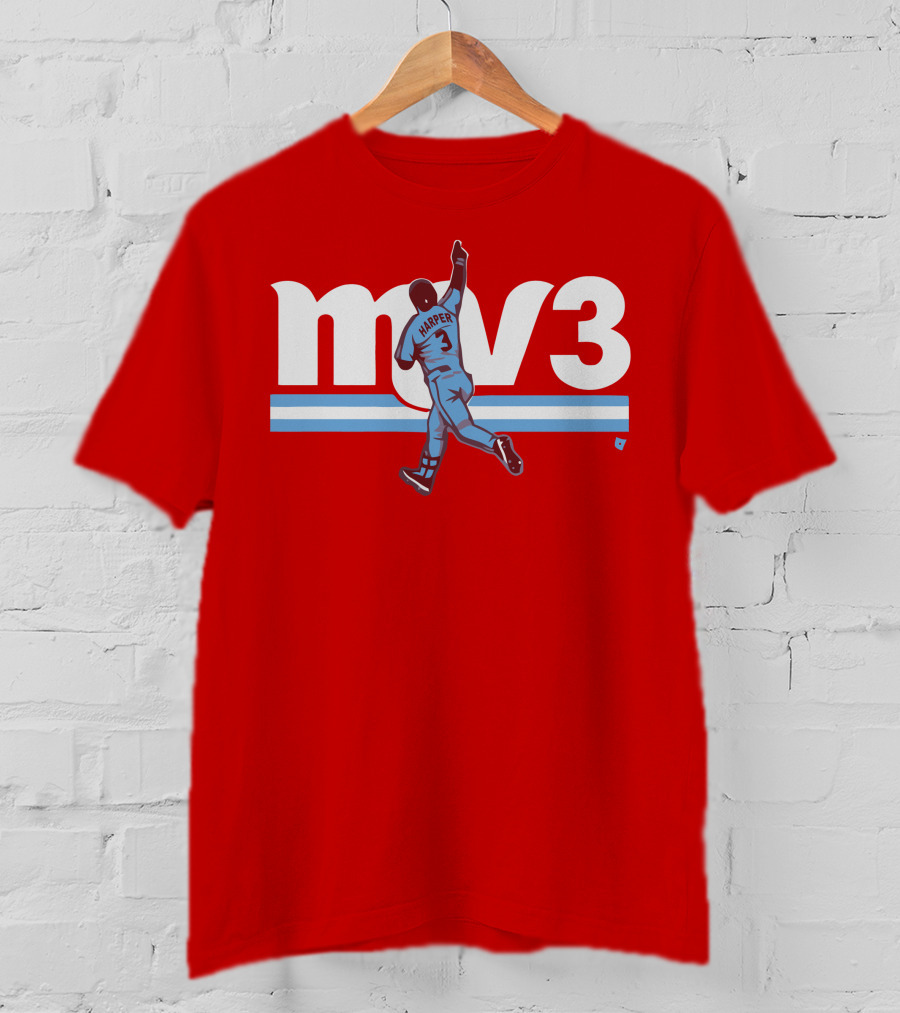 Mv3 Bryce Harper Athletic Tribute Jumping T-Shirt