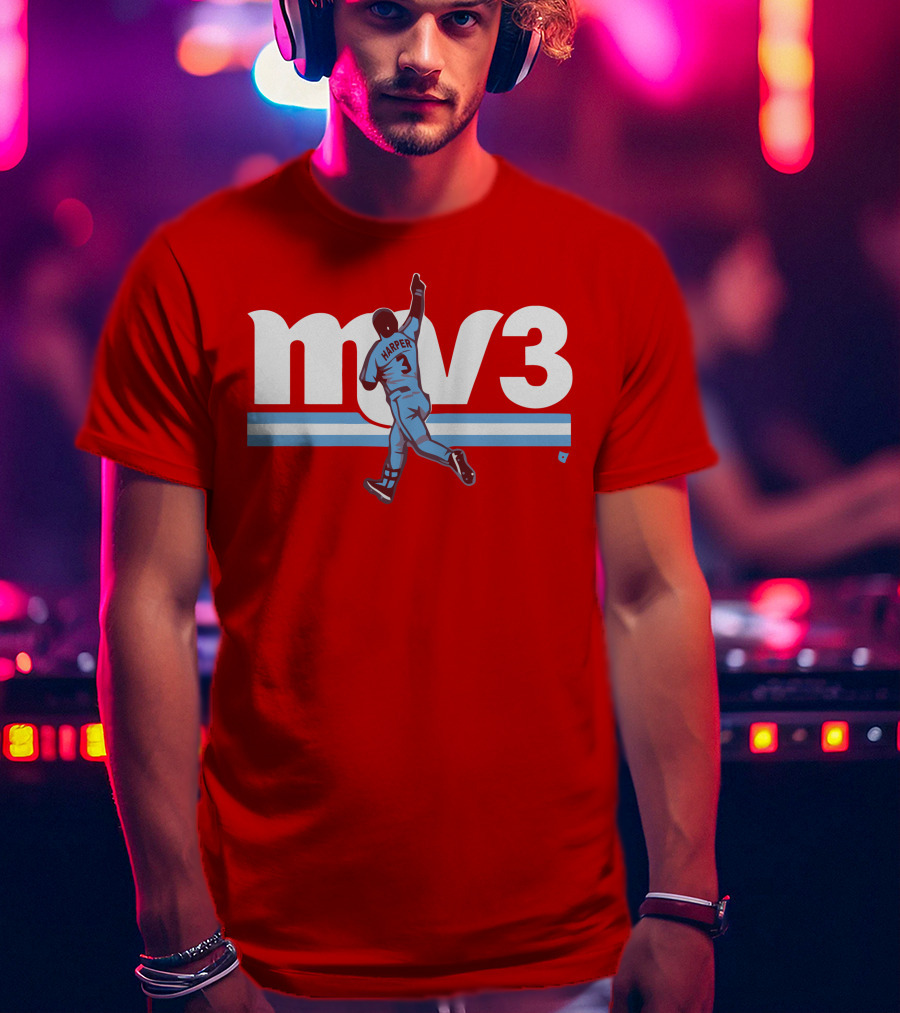 Mv3 Bryce Harper Athletic Tribute Jumping T-Shirt