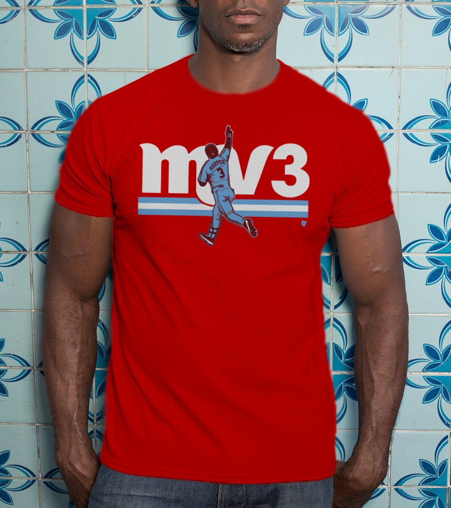 Mv3 Bryce Harper Athletic Tribute Jumping T-Shirt