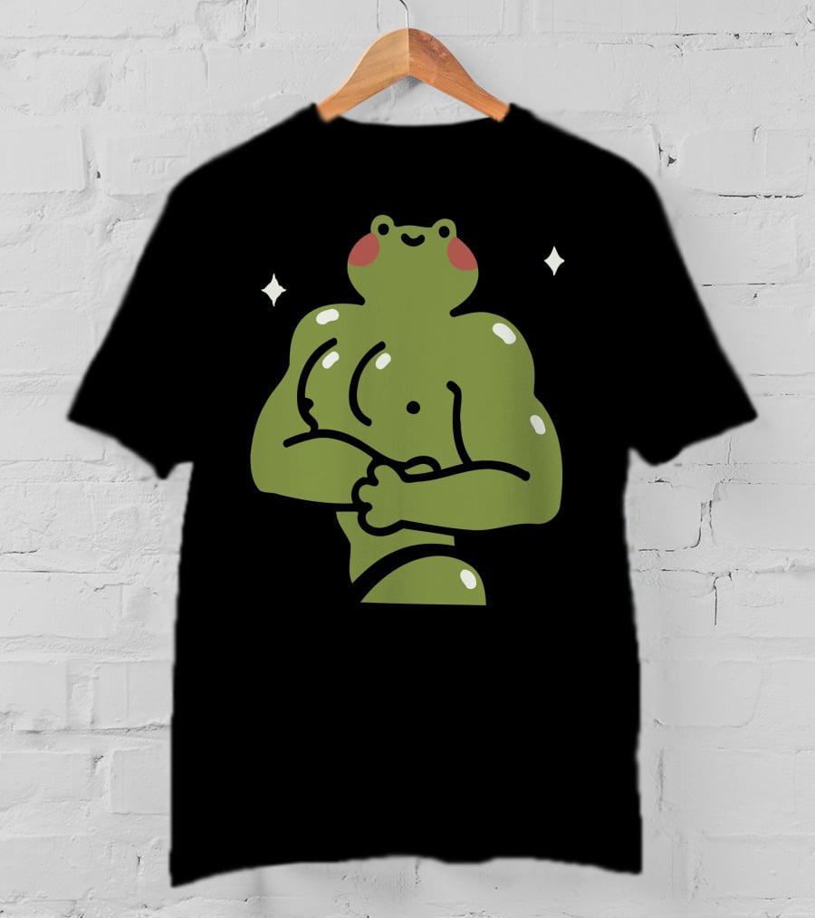 Muscular Ila Frog Con Recovery Pose T-Shirt