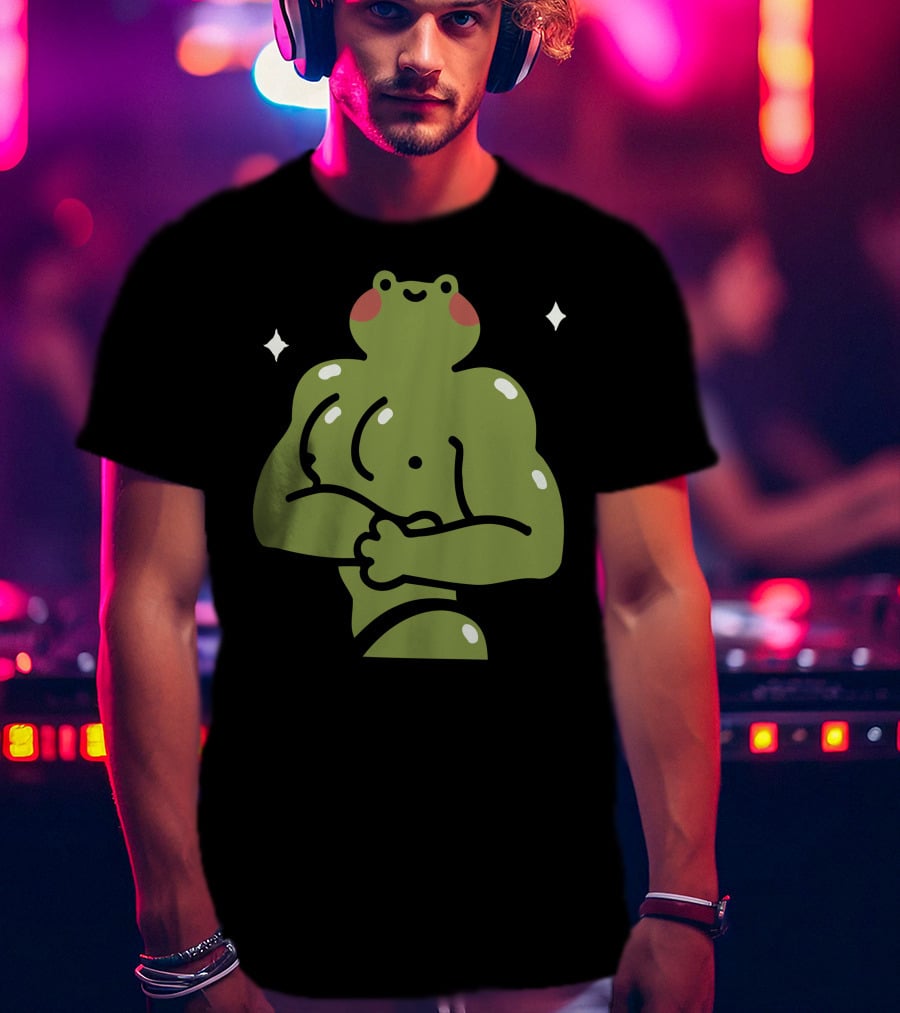 Muscular Ila Frog Con Recovery Pose T-Shirt