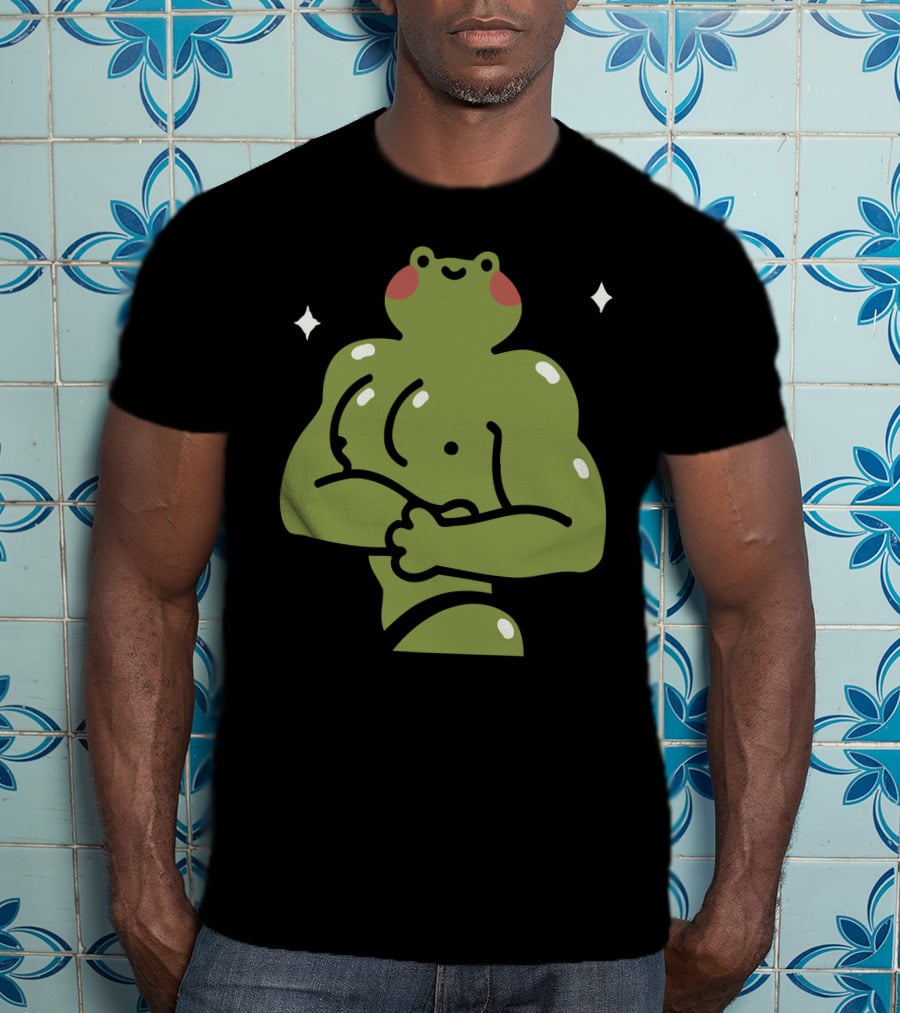 Muscular Ila Frog Con Recovery Pose T-Shirt