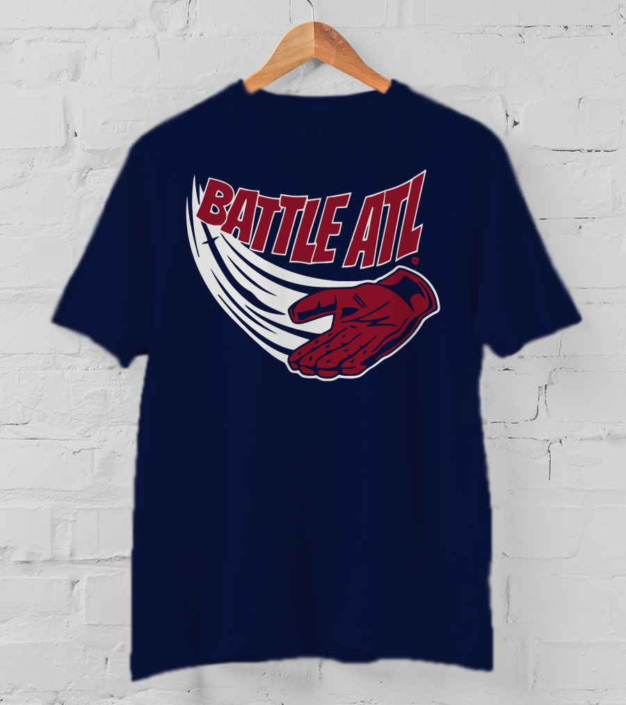Battle ATL Atlanta Braves Hand Gesture T-Shirt