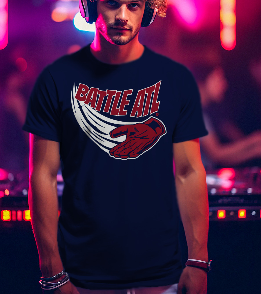 Battle ATL Atlanta Braves Hand Gesture T-Shirt