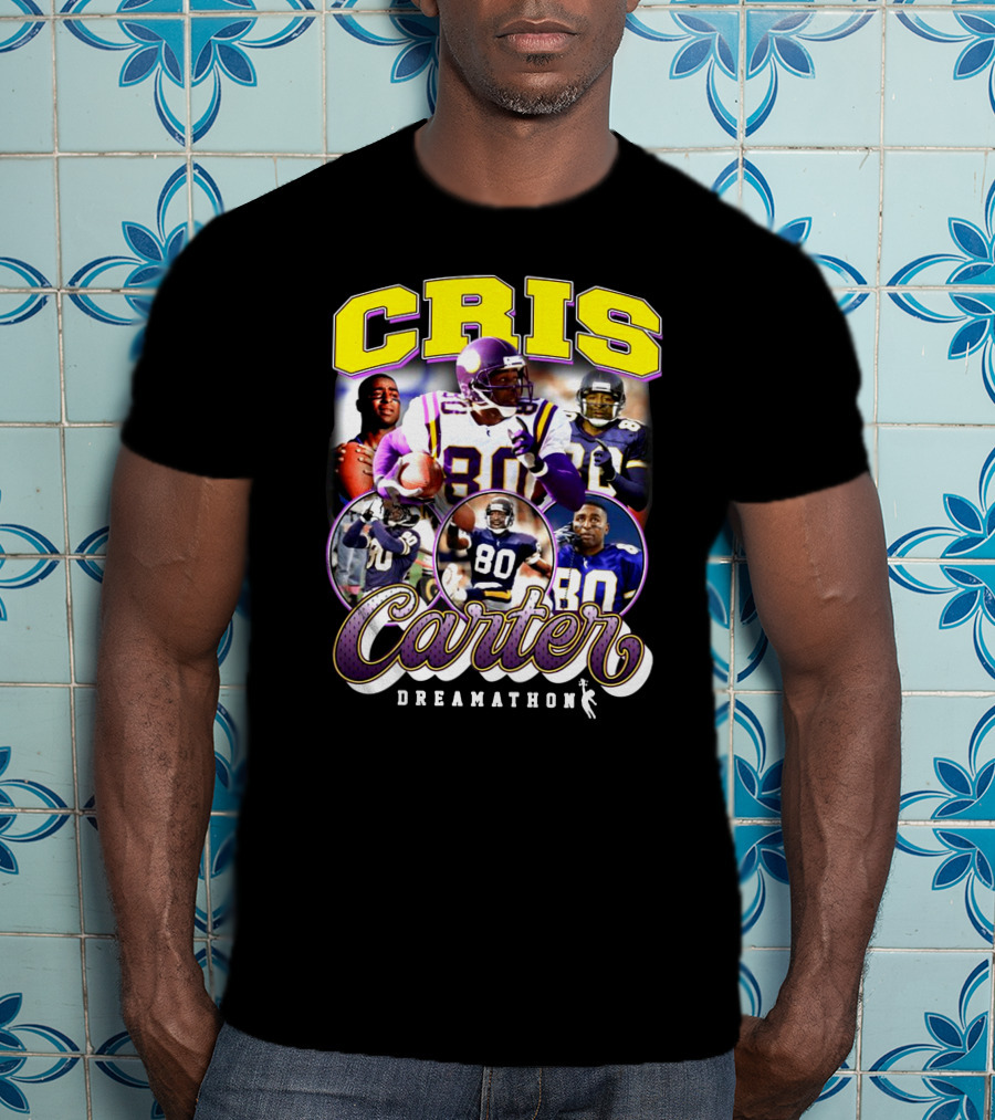 Cris Carter 80 Dreamathon Football Legends T-Shirt