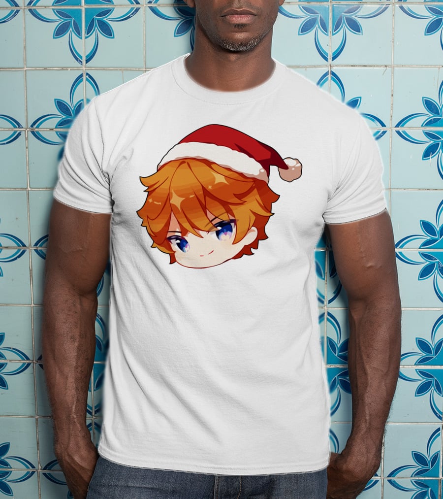 Griffin Burns Chibi Childe Xmas Santa Hat T-Shirt