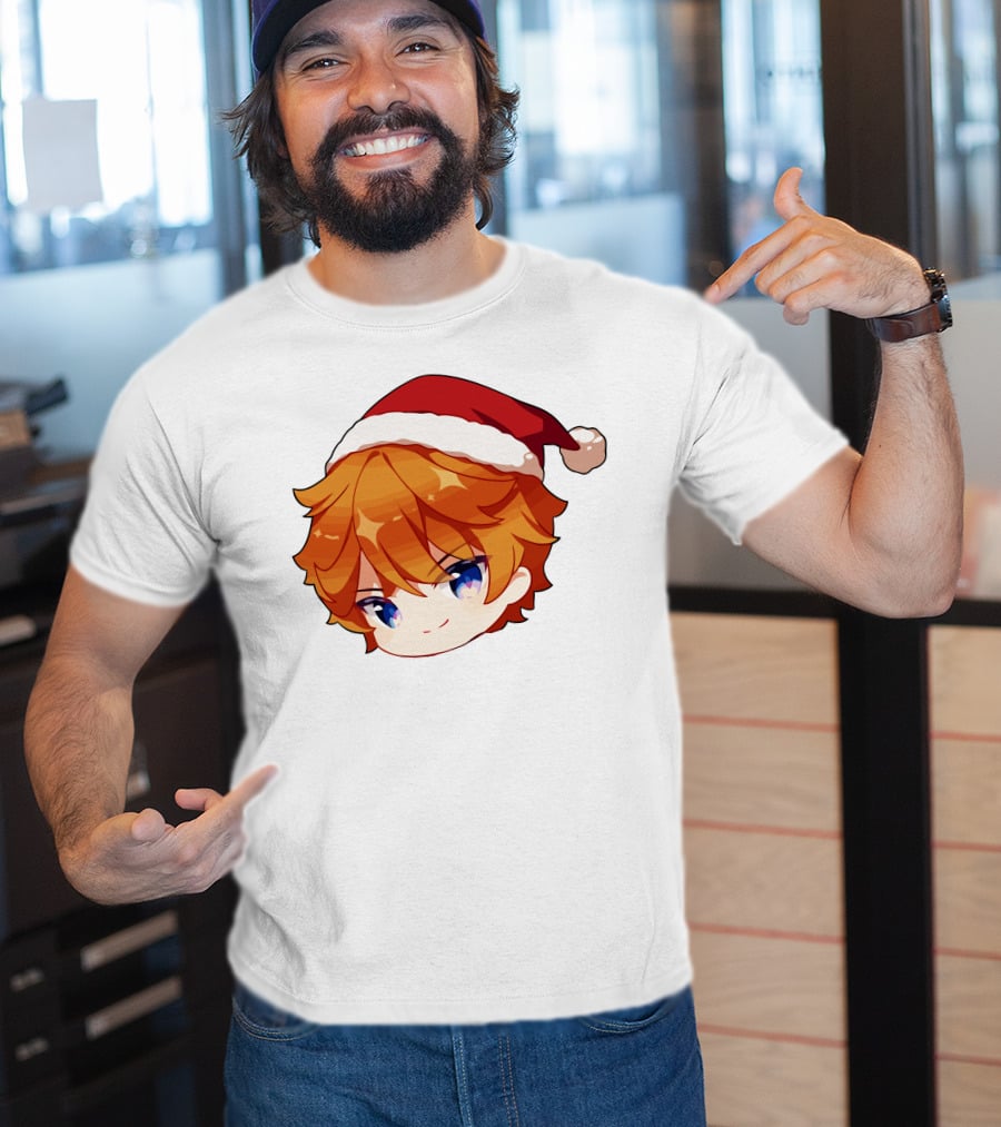 Griffin Burns Chibi Childe Xmas Santa Hat T-Shirt