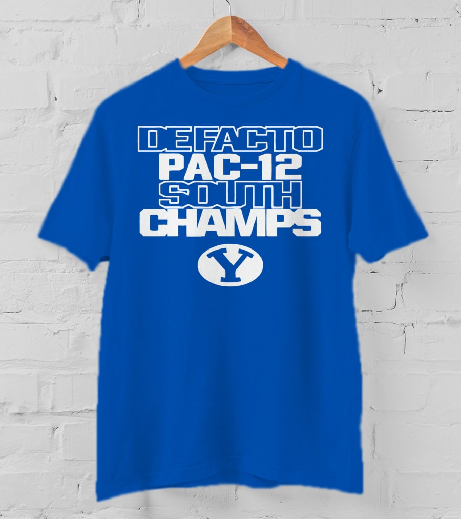Defacto Pac-12 South Champs Byu Y T-Shirt