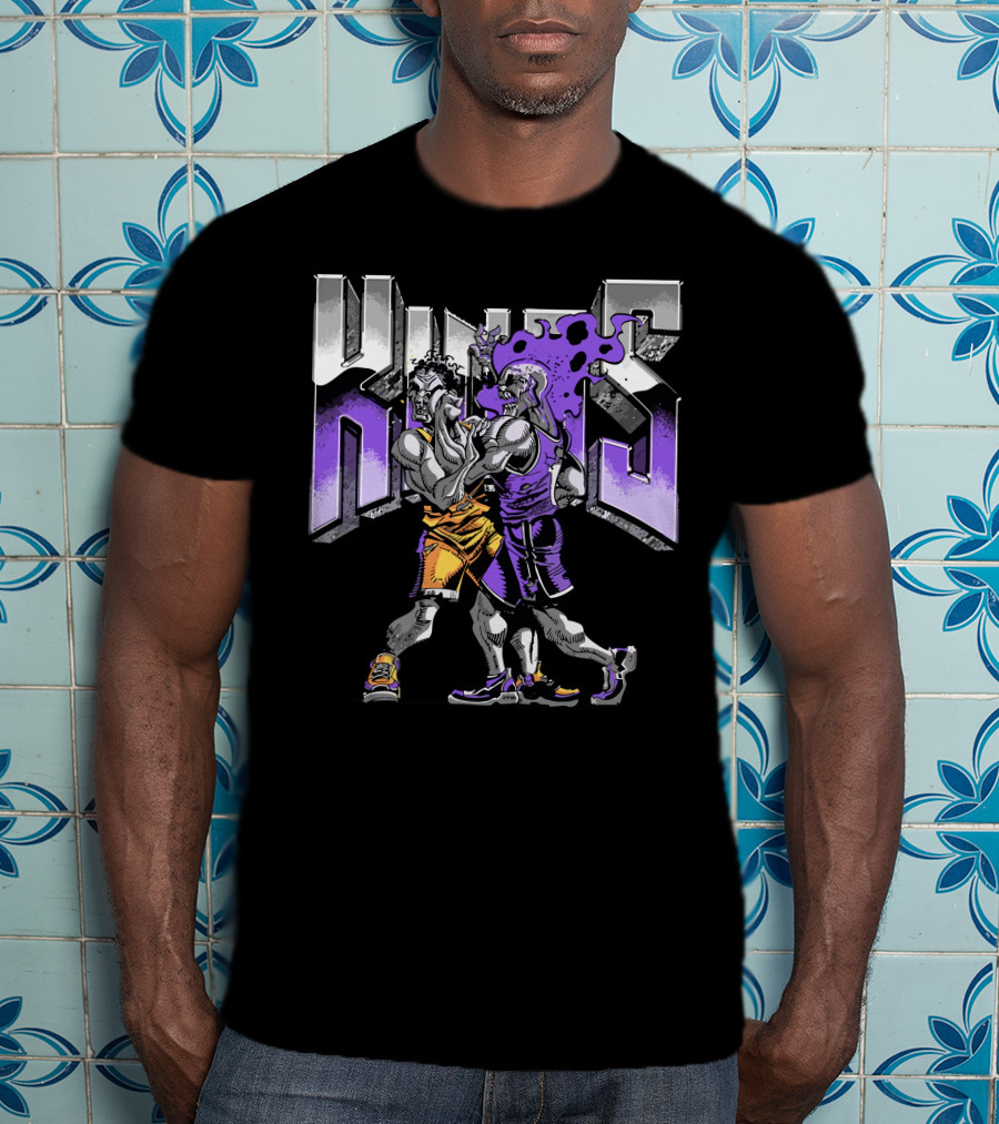 Sacramento Kings Revenge Of The Dead Basketball Duel Zombie Warriors T-Shirt