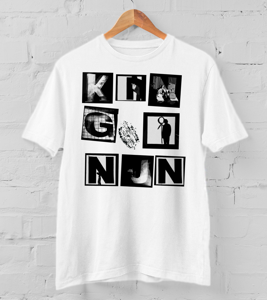 King Nun Squares Merch Black White Blocks T-Shirt