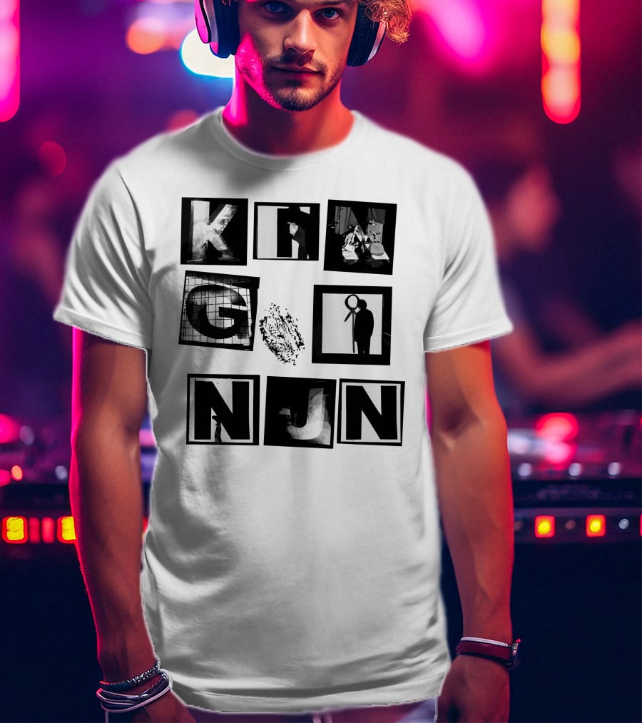 King Nun Squares Merch Black White Blocks T-Shirt