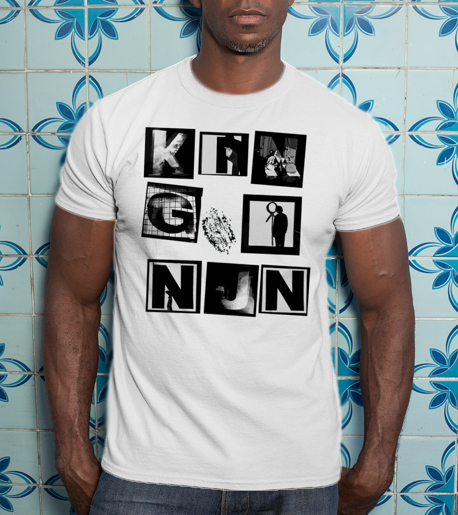 King Nun Squares Merch Black White Blocks T-Shirt