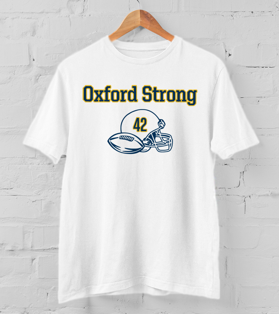 Oxford Strong 42 Football Helmet And Ball T-Shirt
