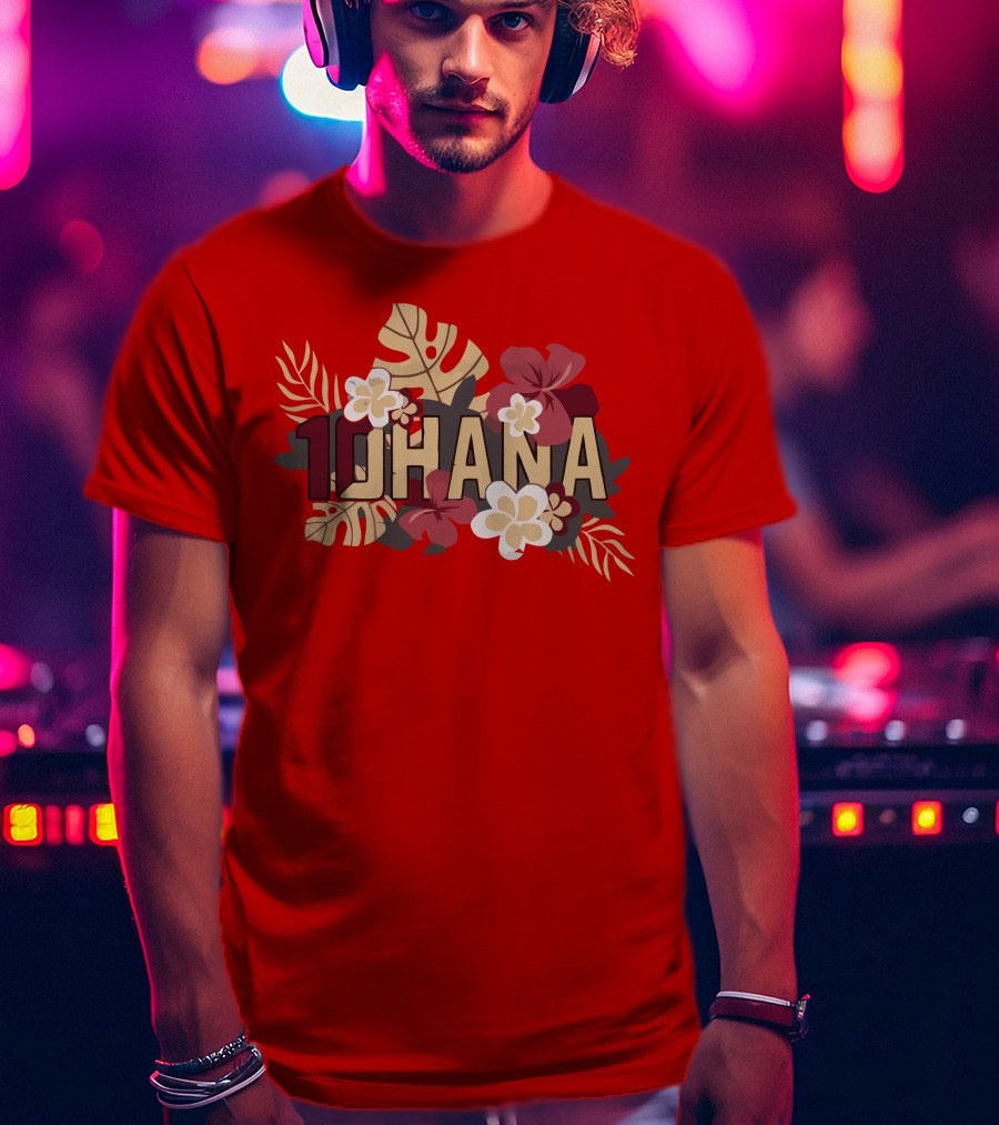 Mckenzie Milton 10Hana Hawaiian Garnet Floral T-Shirt