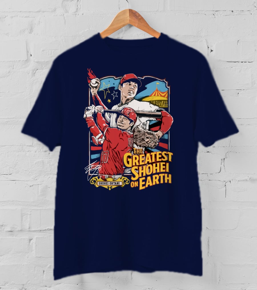 Shohei Ohtani Pitcher And Batter The Greatest Shohei On Earth T-Shirt
