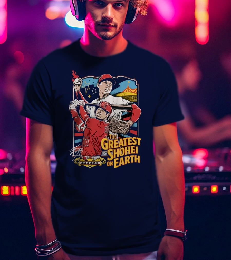 Shohei Ohtani Pitcher And Batter The Greatest Shohei On Earth T-Shirt