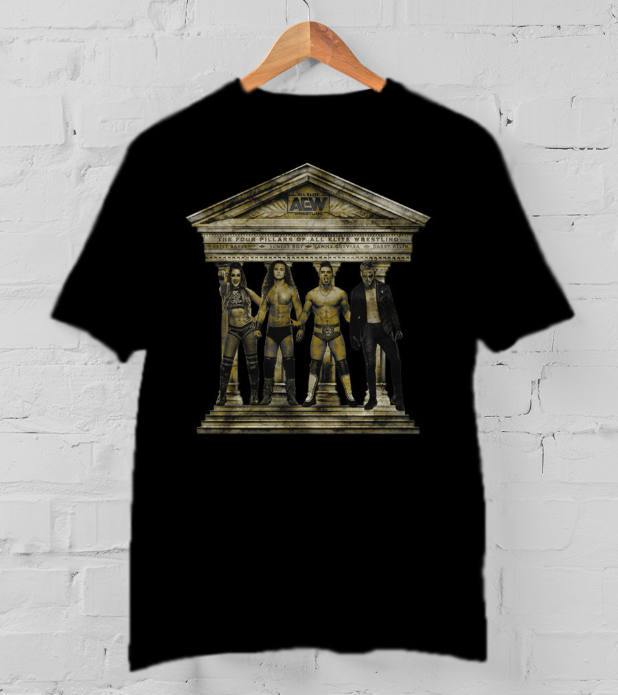 The Four Pillars Of All Elite Wrestling: Britt Baker, Jungle Boy, Sammy Guevara, Darby Allin T-Shirt