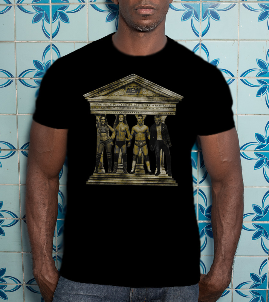 The Four Pillars Of All Elite Wrestling: Britt Baker, Jungle Boy, Sammy Guevara, Darby Allin T-Shirt