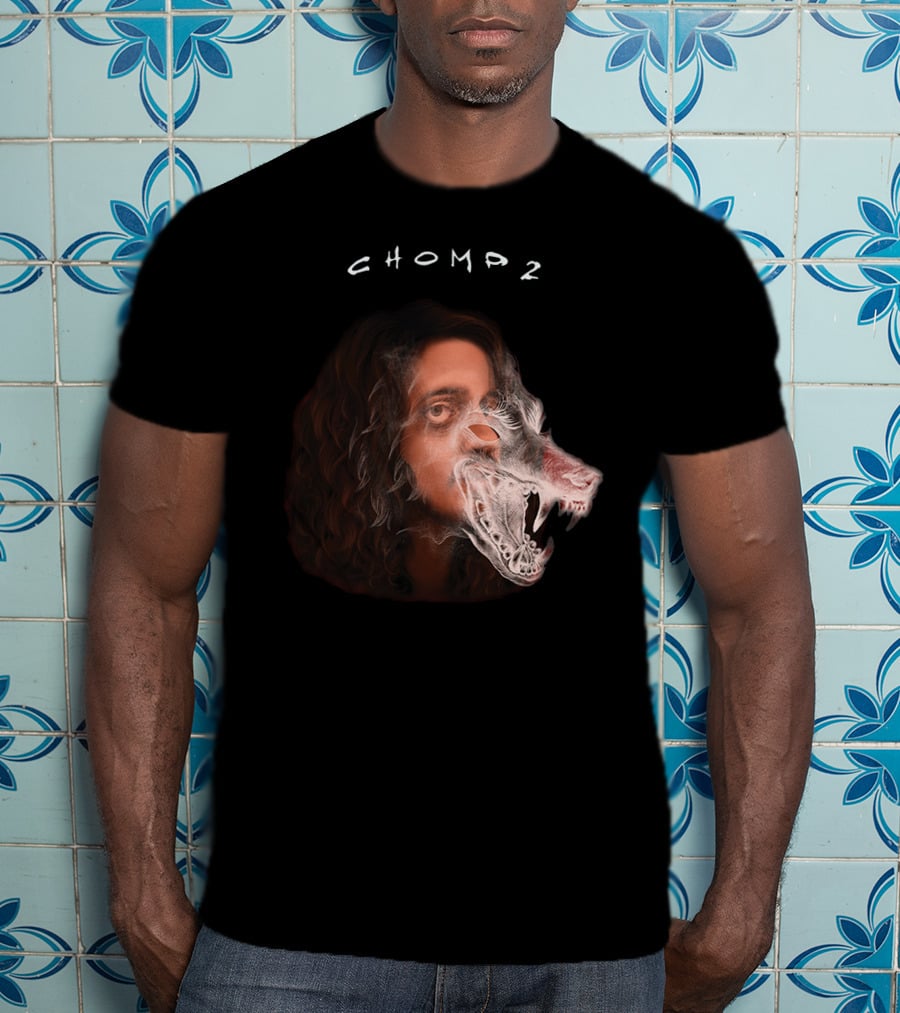Russ Chomp 2 Smoke Wolf Face T-Shirt