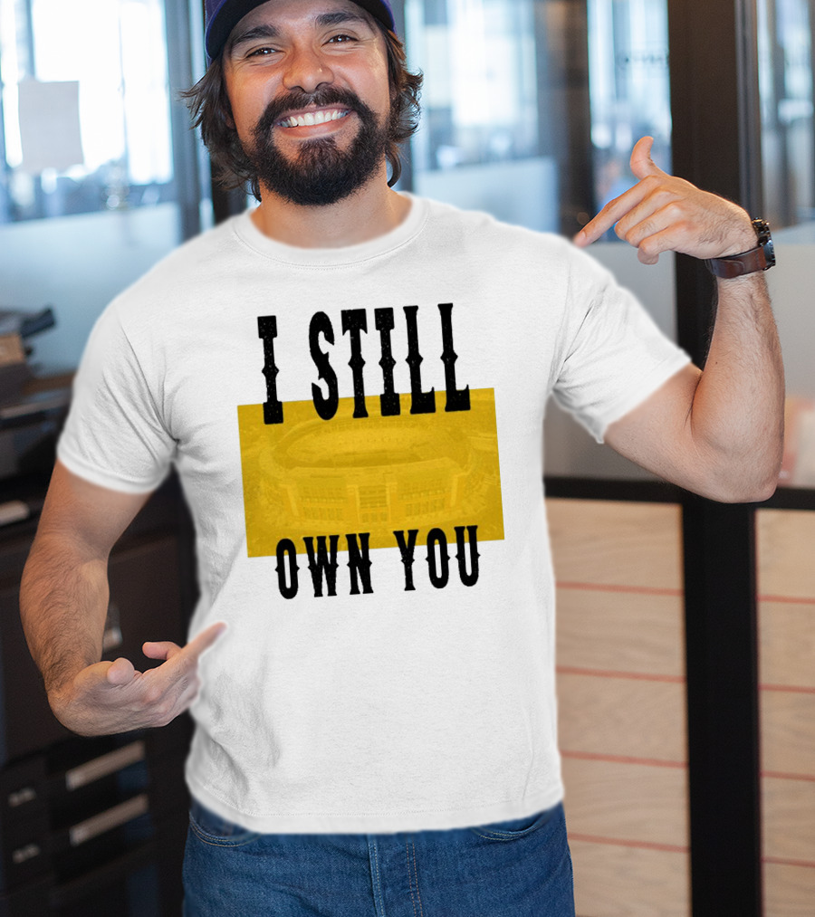 Allen Lazard I Still Own You Stadium Background T-Shirt