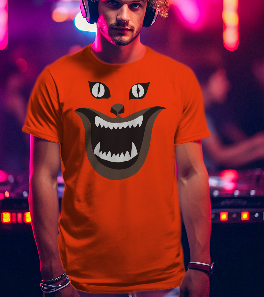 Hausu Cat Face Illustration Iconic Japanese Horror Movie Image T-Shirt