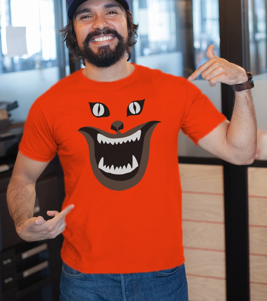 Hausu Cat Face Illustration Iconic Japanese Horror Movie Image T-Shirt