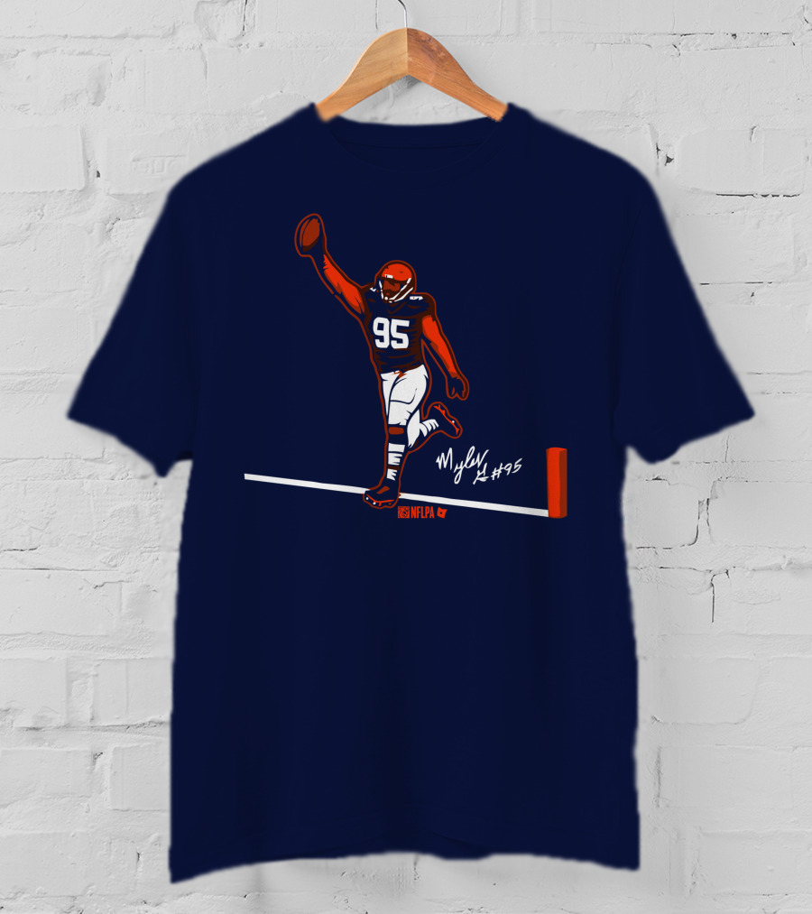 Myles Garrett Flash For Six NFLPA Browns #95 T-Shirt