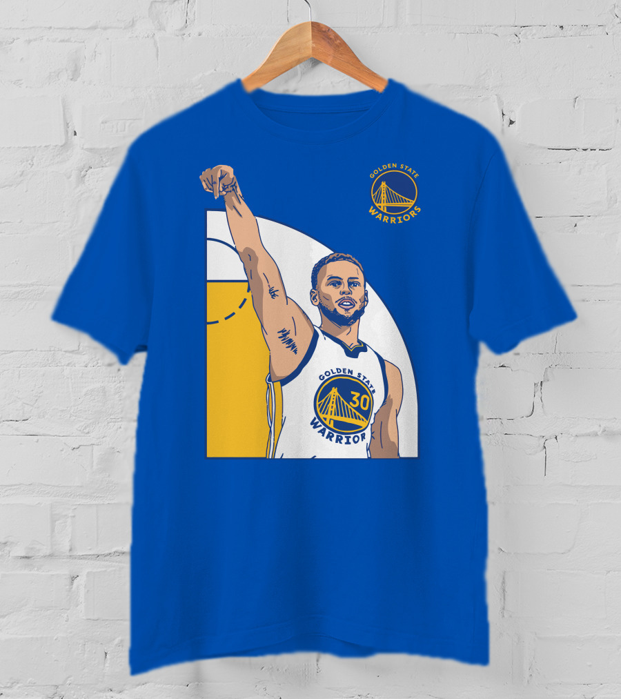 Stephen Curry Golden State Warriors NBA Royal 30 T-Shirt
