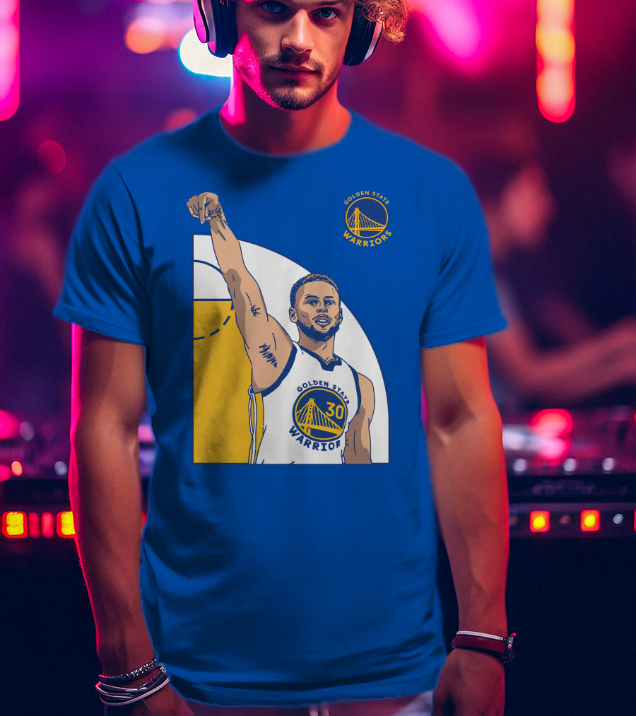 Stephen Curry Golden State Warriors NBA Royal 30 T-Shirt