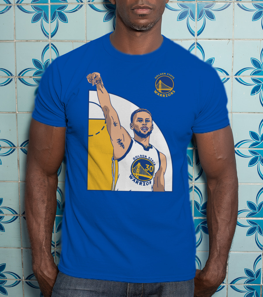 Stephen Curry Golden State Warriors NBA Royal 30 T-Shirt