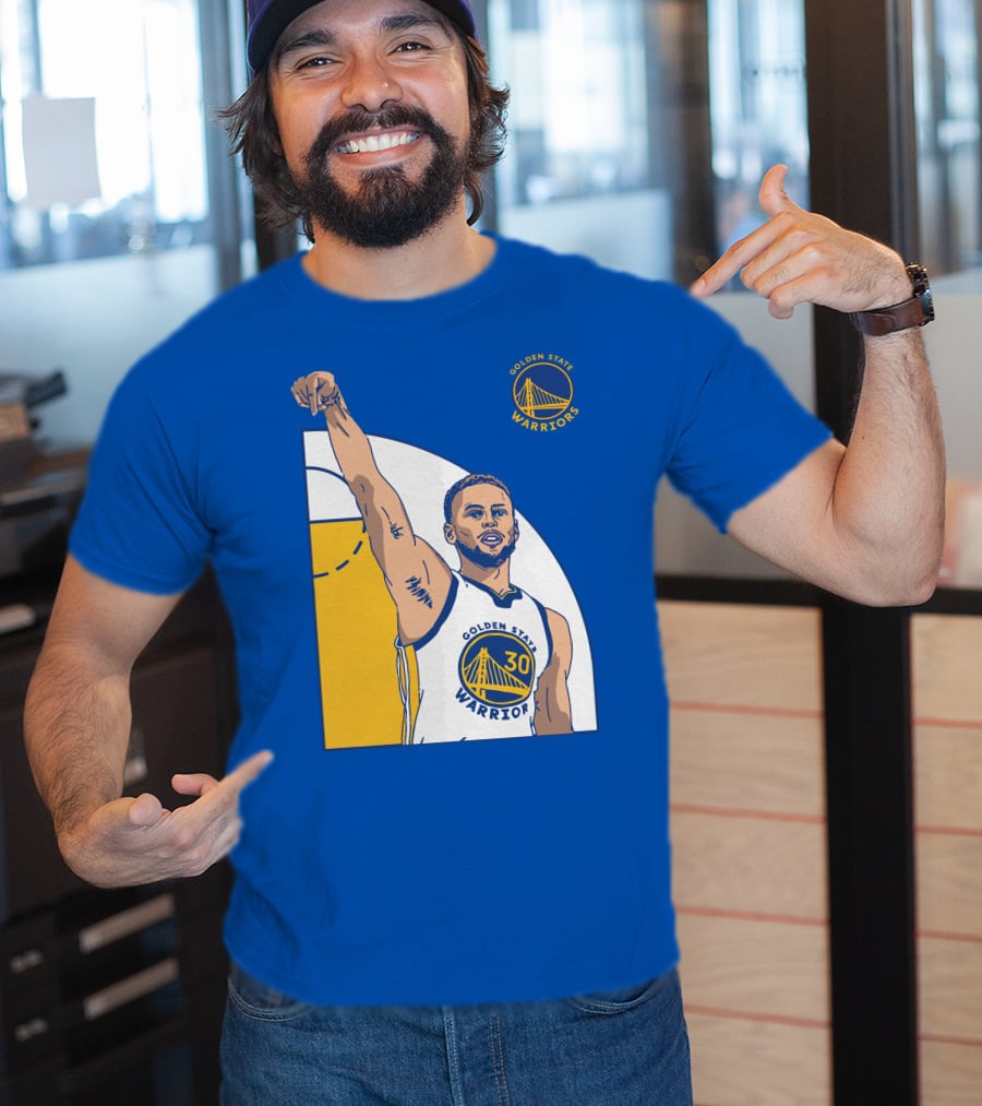 Stephen Curry Golden State Warriors NBA Royal 30 T-Shirt