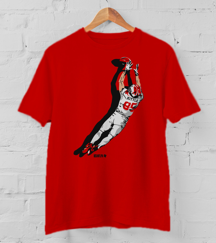 George Kittle 85 NFLPA The Grab Football Catch T-Shirt