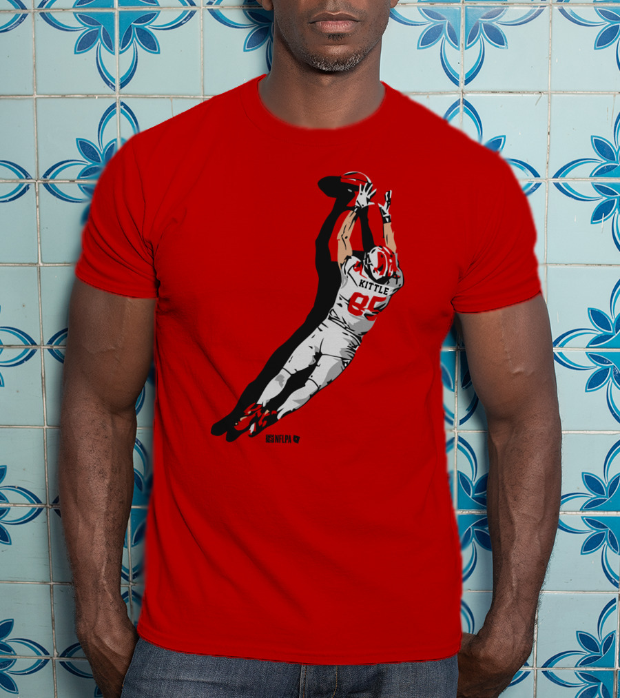 George Kittle 85 NFLPA The Grab Football Catch T-Shirt