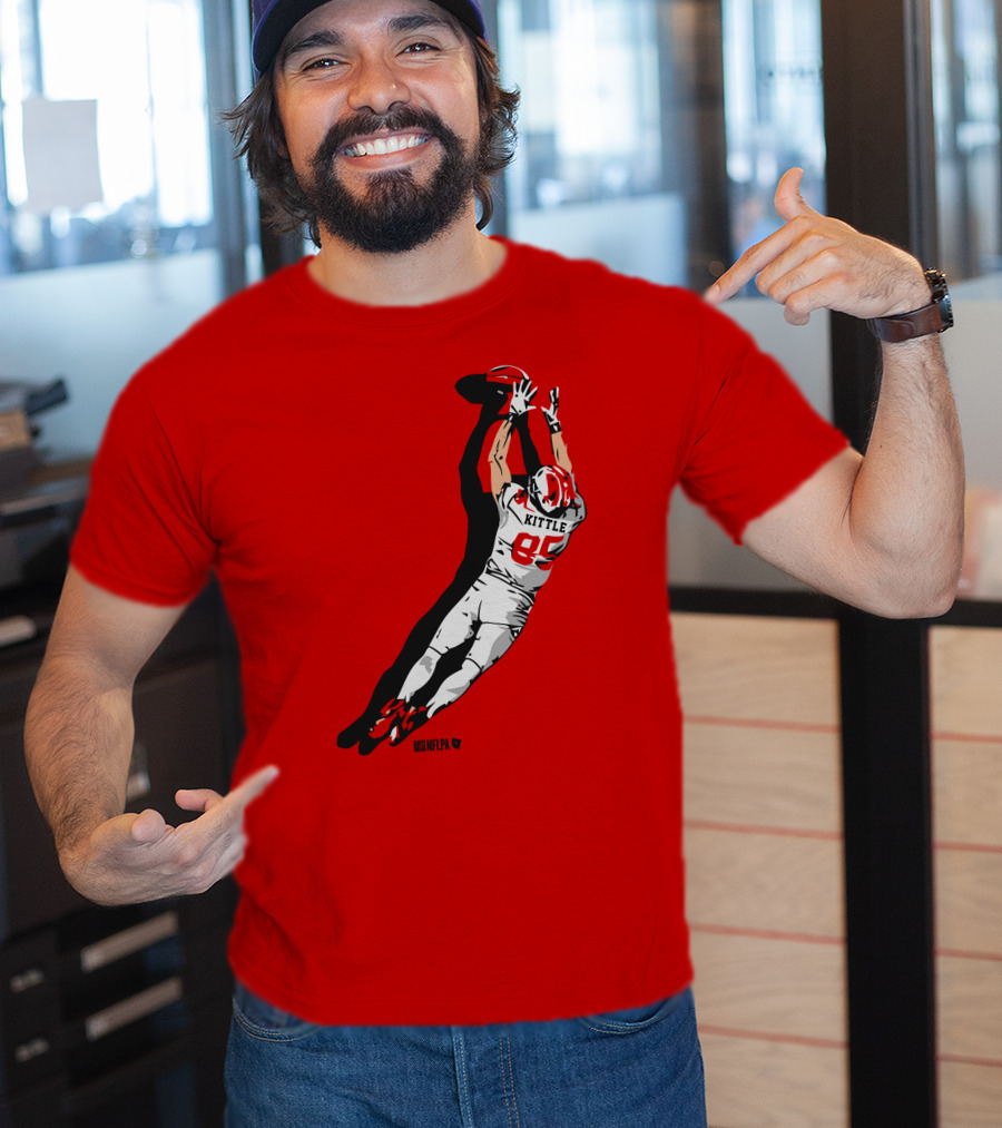 George Kittle 85 NFLPA The Grab Football Catch T-Shirt