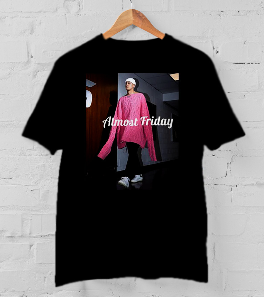 Almost Friday Deni Avdija Kyle Kuzma Pink T-Shirt
