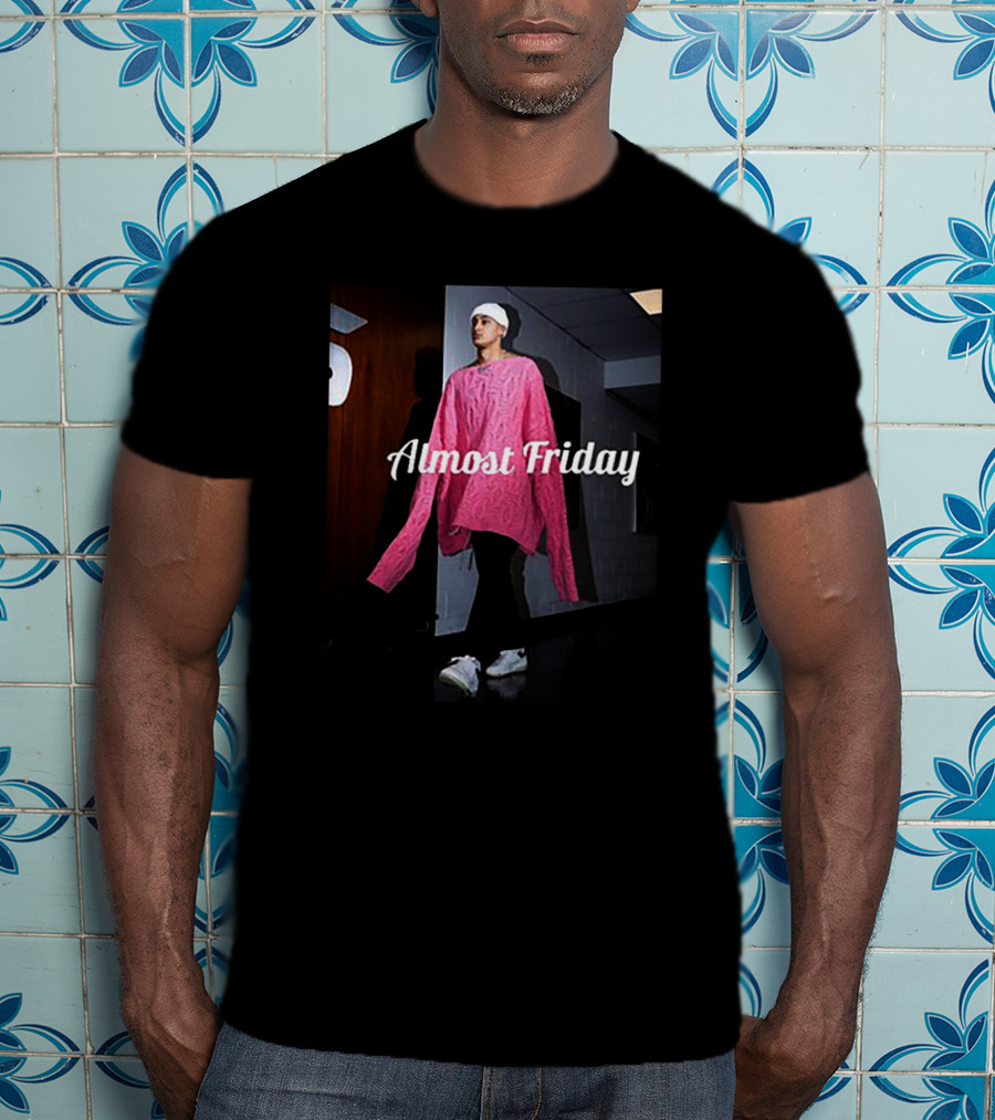 Almost Friday Deni Avdija Kyle Kuzma Pink T-Shirt