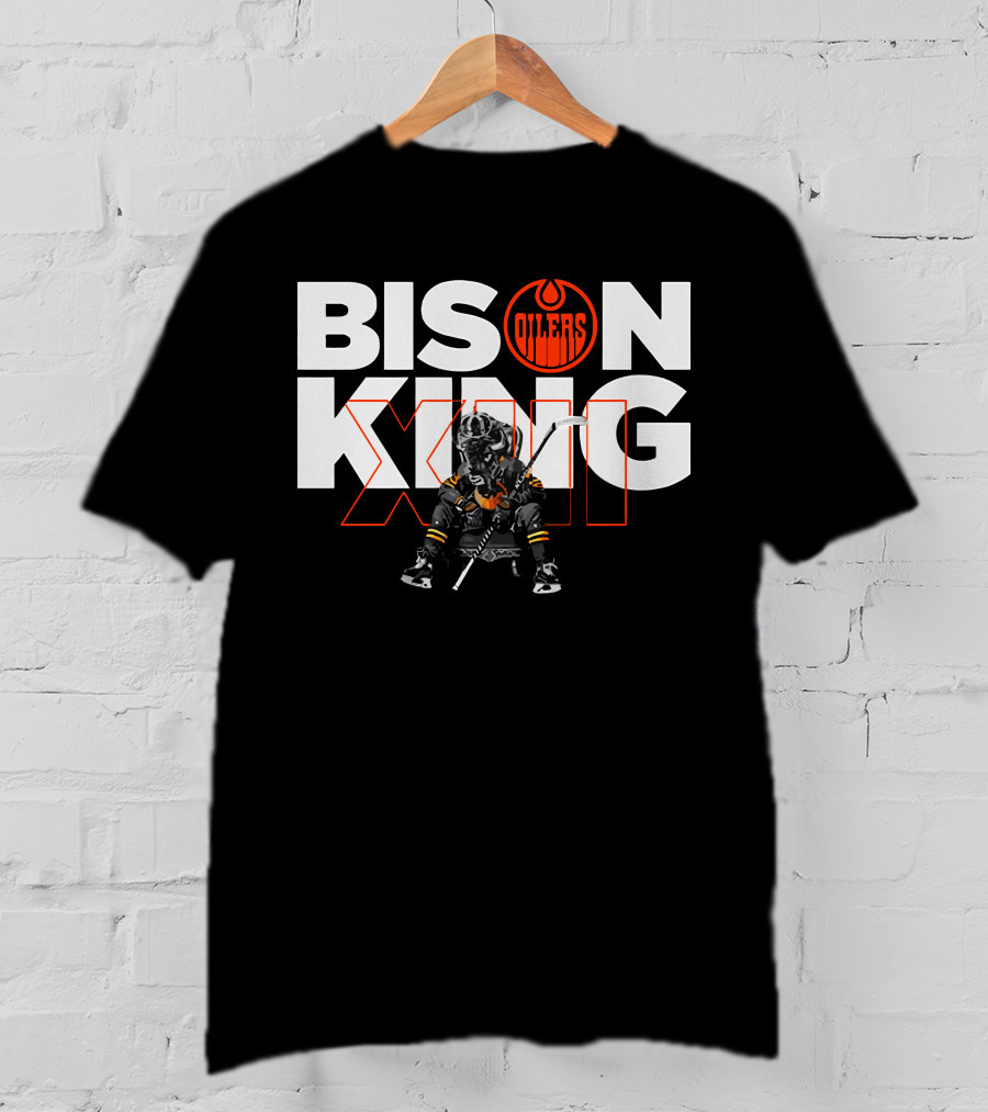 Oilers Bison King Hockey Player Edmonton T-Shirt
