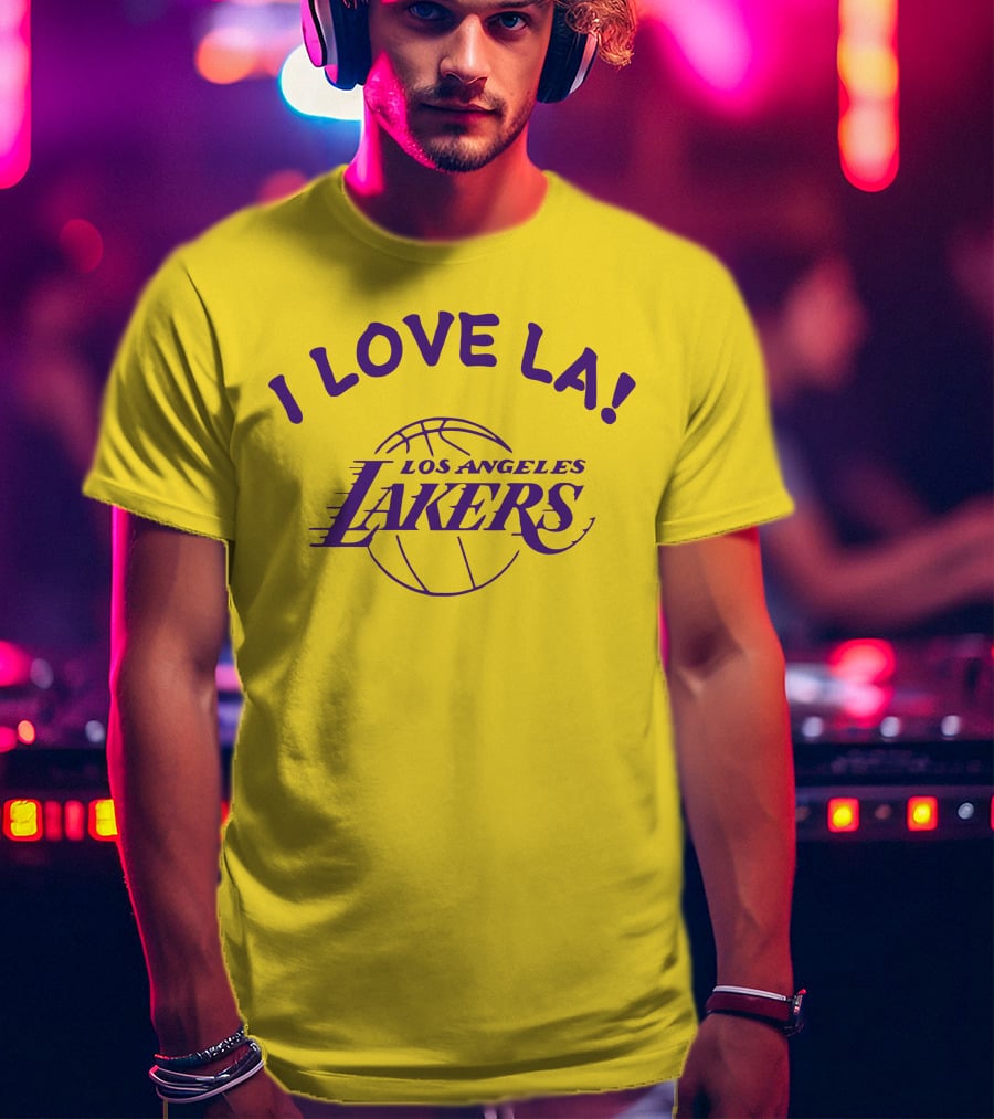 I Love LA Los Angeles Lakers Basketball T-Shirt