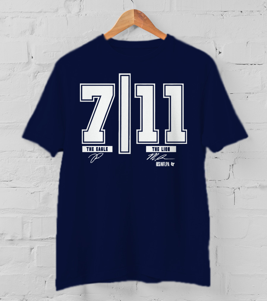 Trevon Diggs And Micah Parsons 7 11 The Eagle The Lion NFLPA T-Shirt