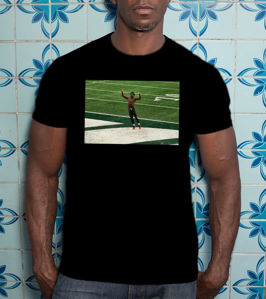 Antonio Brown Throws Takes Off End Zone Walk Off Victory Celebration NFL Game T-Shirt