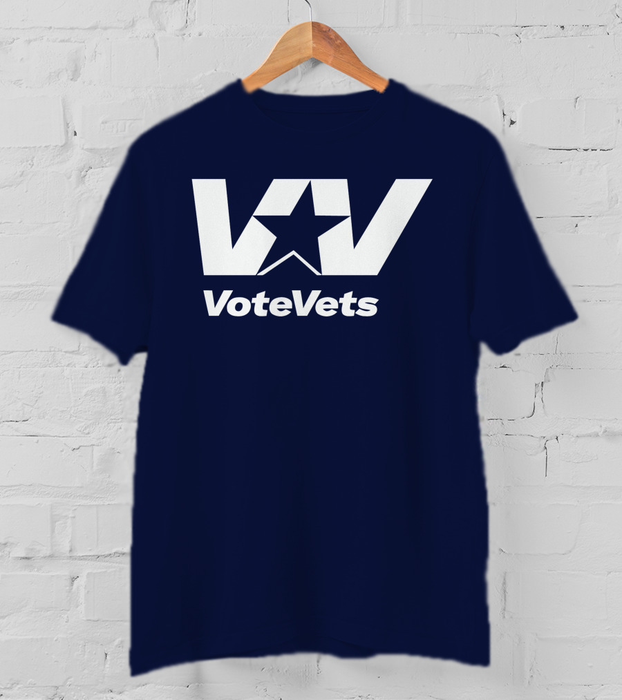 VoteVets Star Logo Promoting Veterans Engagement T-Shirt