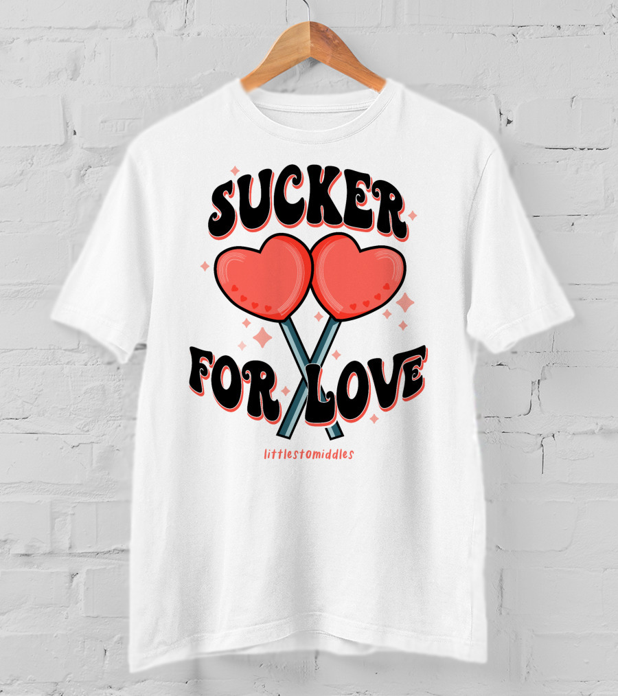 Sucker For Love Heart Lollipops Littlestomiddles T-Shirt