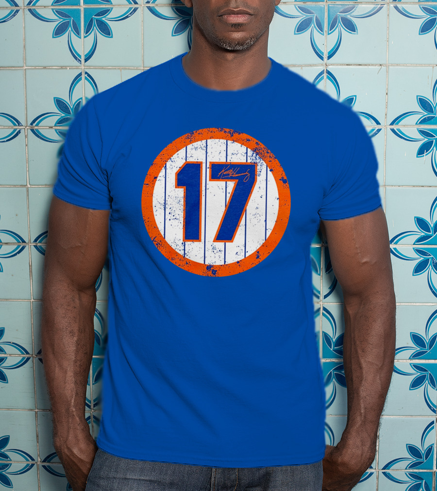 Keith Hernandez 17 New York Mets Jersey Number Signature Classic T-Shirt