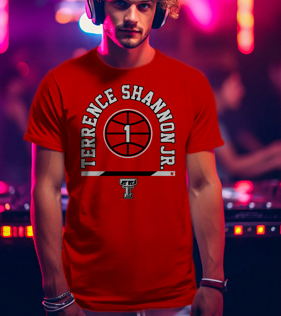 Terrence Shannon Jr. Texas Tech Basketball Number 1 T-Shirt