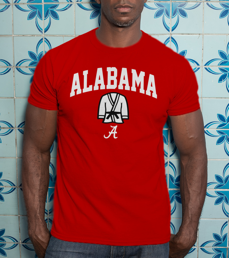 Alabama Kimono Logo With Football Script 'A' T-Shirt