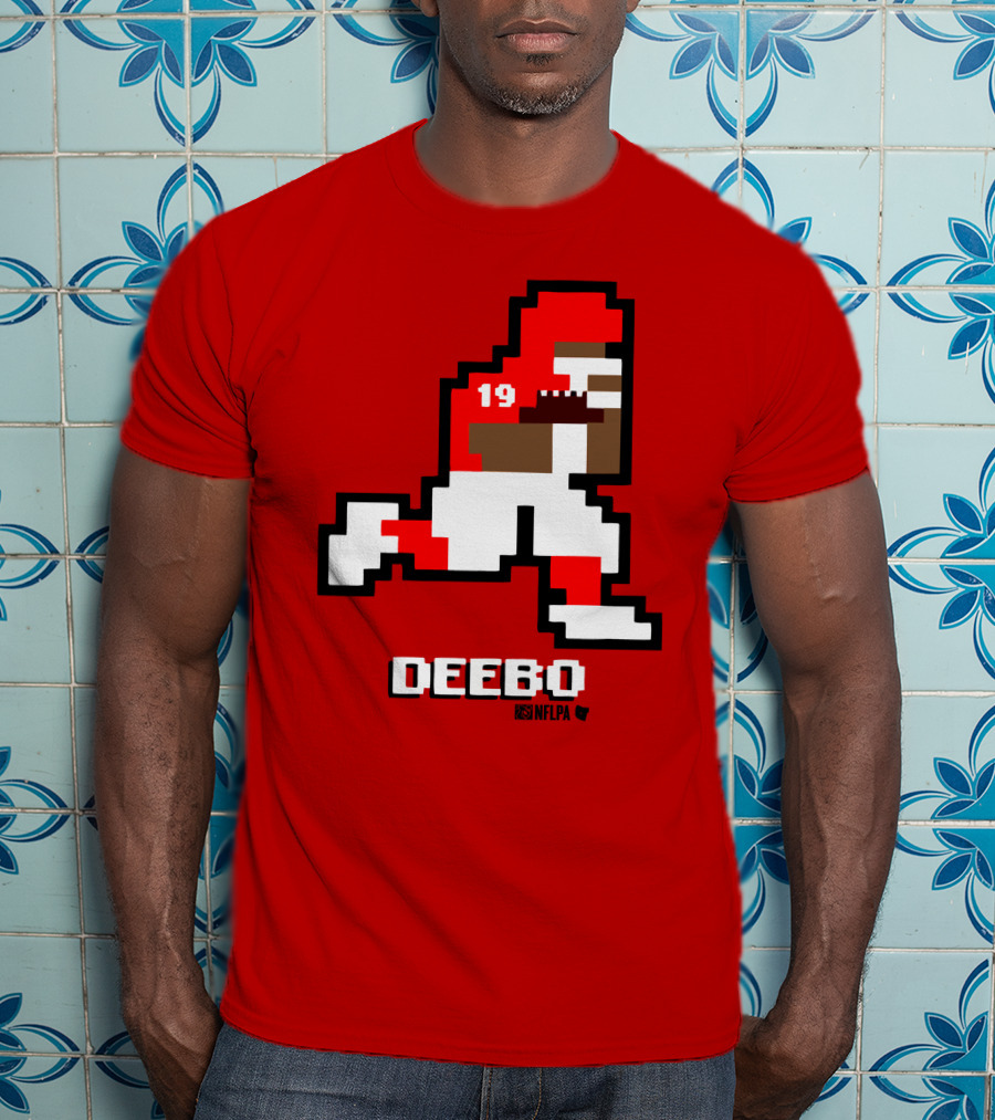 Deebo Samuel 8-Bit Retro NFLPA Number 19 Football T-Shirt