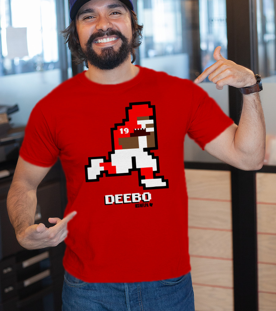 Deebo Samuel 8-Bit Retro NFLPA Number 19 Football T-Shirt